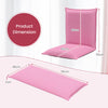 Folding Floor Chair with Reclining Function and 6 Adjustable Positions-Pink