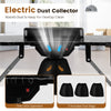 Folding Manicure Nail Table with Electric Dust Collector-Black