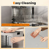 Food Dehydrator Machine with 8 Stainless Steel Trays-Silver