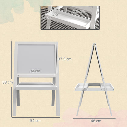 AIYAPLAY Kids Easel in White