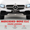 AIYAPLAY Mercedes-Benz GLC Licensed Kids Ride on Car with Remote Control, Soft Start, MP3, LED Headlights, White