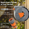 Outsunny Retractable Hose Reel Wall Mounted, 30+2m Garden Hose Pipe Reel with Auto Retraction, Self-Locking, Orange
