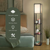 Freestanding Floor Lamp with 3-Tier Storage Shelf