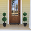 Outsunny Set of 2 Artificial Boxwood Ball Topiary Trees Potted Decorative Plant Indoor D√É¬©cor (67cm)