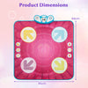 Fun Dance Mat with 8 Background Music and Adjustable Volume for Kids