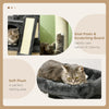 PawHut Cat Tree for Indoor Cats 81cm Cat Scratching Post Scratch Board Kitten Tower Climbing Frame, Black