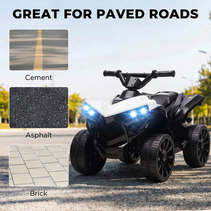 AIYAPLAY 6V Kids ATV in White