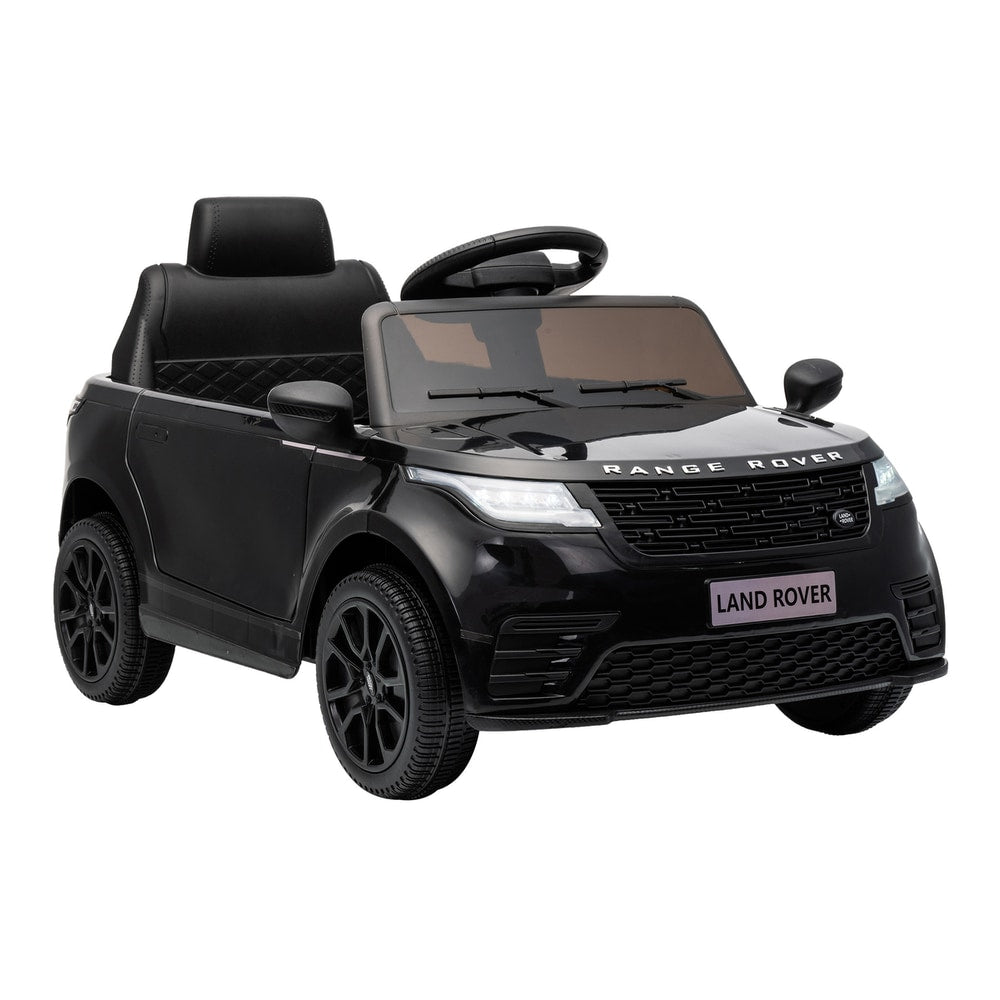 AIYAPLAY Range Rover Velar Licensed 12V Electric Car for Kids with Remote, 4-Wheel Suspension, Slow Start for 2-4 Years, Black
