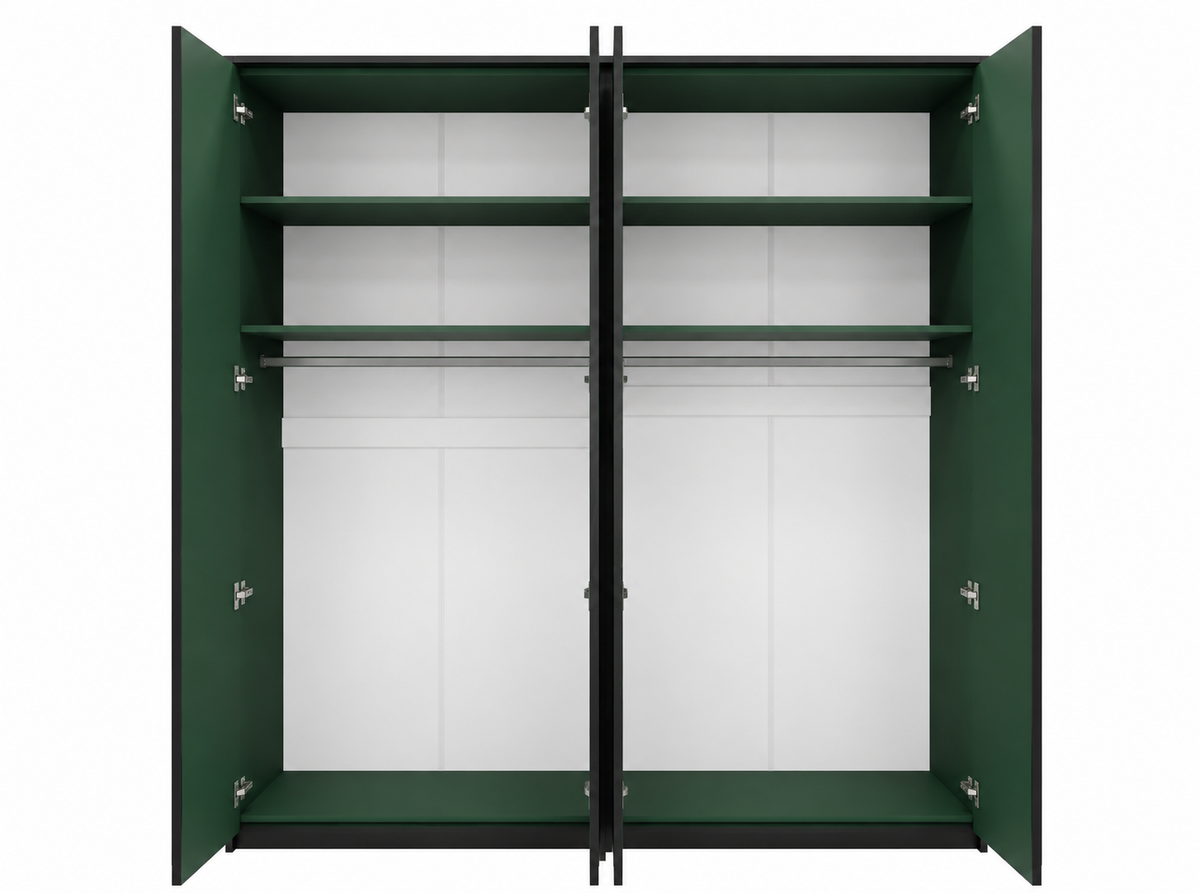 Genua Four Hinged Door Wardrobe