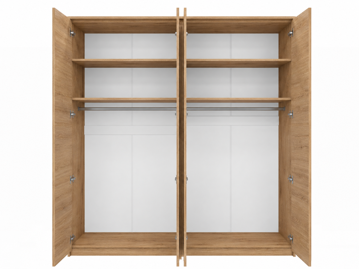 Genua Four Hinged Door Wardrobe