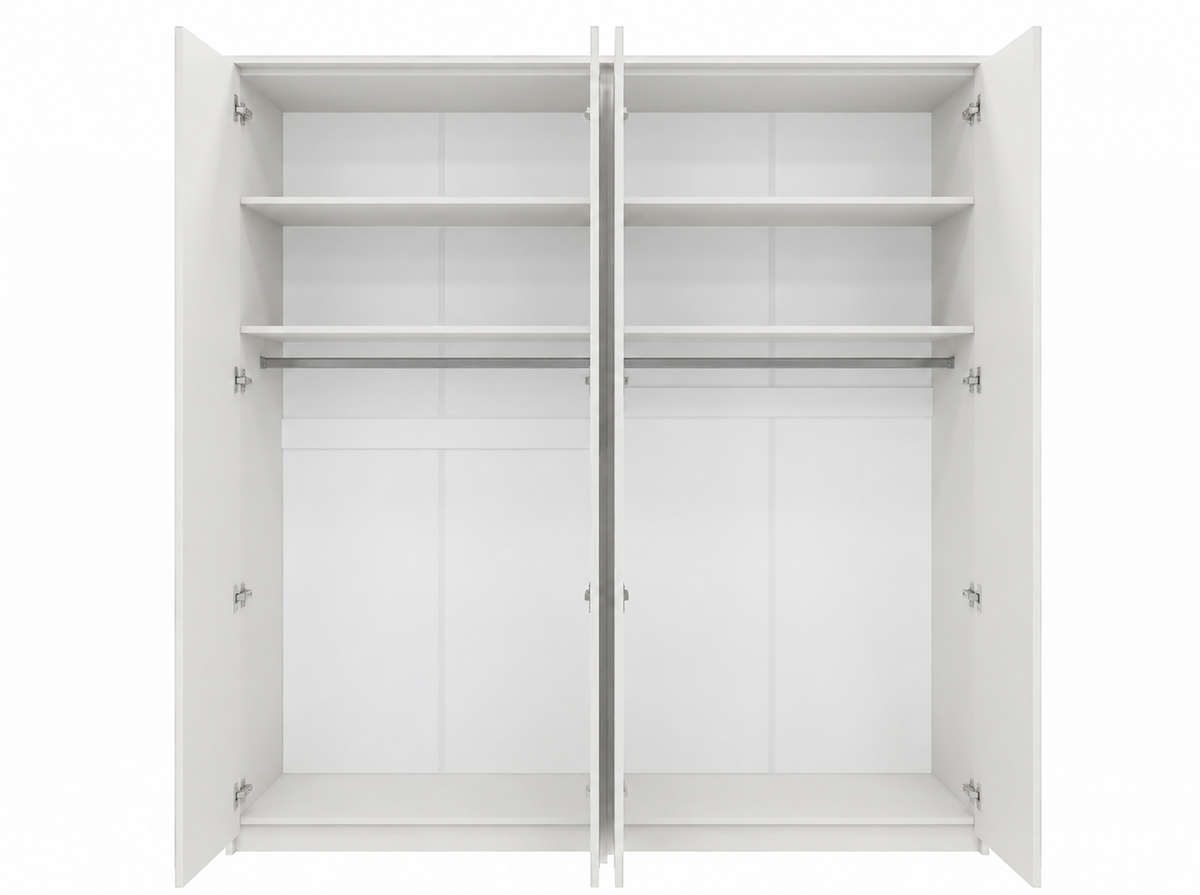 Genua Four Hinged Door Wardrobe