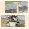 PawHut Cat Tree, Cat Tower for Kittens with Rotatable Top Bar, Sisal Scratching Post, Tunnel, Dangling Balls - Grey