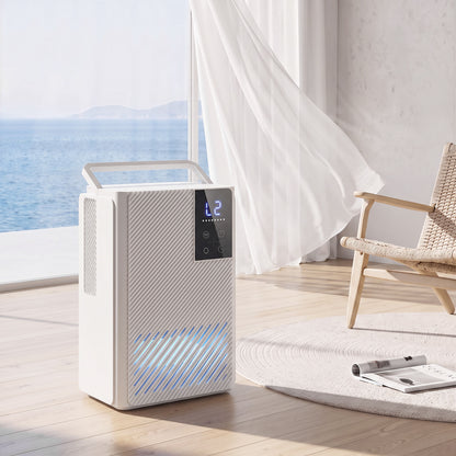 HOMCOM 400mL/Day Small Dehumidifier in White