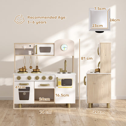 AIYAPLAY Play Kitchen in White