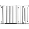 PawHut Wide Dog Safety Gate, with Door Pressure, for Doorways, Hallways, Staircases - Black