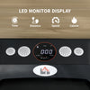 HOMCOM Foldable Walking Treadmill, with LED Display and Wheels, for Home, Office, Gym, Blue