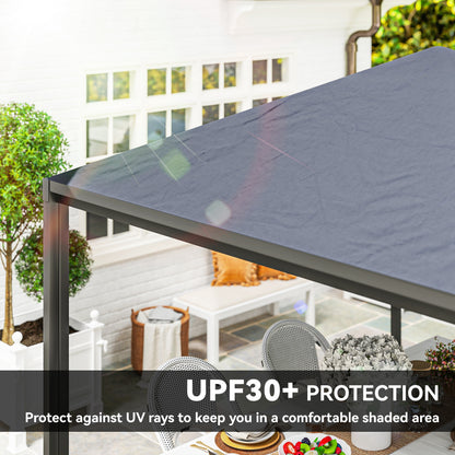 Outsunny √Ç 3√Ç x√Ç 3√Ç أو 3√Ç x 6m Garden√Ç Gazebo مع مظلة قابلة للتمديد وعجلات،√Ç UPF30+ Outdoor√Ç Metal Gazebo√Ç Canopy√Ç Shelter√Ç for BBQ, Event, Party