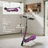 HOMCOM Foldable Electric Kids Scooter, Ride-on for Ages 7-14 Years, Purple