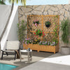 Raised Garden Bed with Diamond Shaped Trellis-Orange