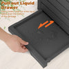 117.5 L Gallon Large Trash Bin with Lid and Pull-out Liquid Tray for Backyard-Black