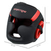 SPORTNOW Boxing Headguard w/ Adjustable Strap for Sparring, Kickboxing, MMA, Red/Black