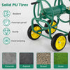 Garden Hose Reel Cart 4 Wheels 100 m of 16 mm Large Capacity-Green