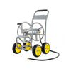Garden Hose Reel Cart 4 Wheels 100 m of 16 mm Large Capacity-Silver