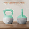 SPORTNOW 12KG Soft Kettlebell, Kettlebell with Non-Slip Handle for Home Gym, Weight Lifting, Strength Training, Green/Grey