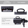 PawHut Dog Hair Dryer Pet Grooming Blaster Dryer Blower Adjustable Temperature Speed with 2.1M Flexible Hose 3 Nozzles - Black