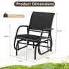 Glider Rocking Garden Chair-Black