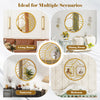 Gold Wall Mirror with Irregular Frame for Living Room Entryway-Golden
