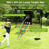 Golf Practice Hitting Net Golf Cage with Dual Side Barriers