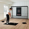 Golf Practice Hitting Net Golf Cage with Dual Side Barriers