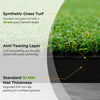 25 mm Golf Hitting Mat with 2 Rubber Tees and 2 Alignment Sticks-L