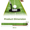 Golf Putting Mat Training Aid with Auto Ball Return and 3 Balls