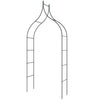 Gothic Style Garden Arbor with Multiple Side Crossbars