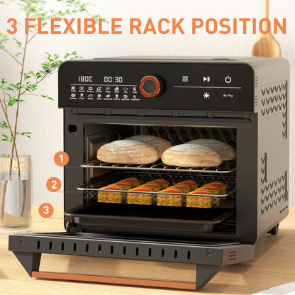 HOMCOM Air Fryer Oven in Black
