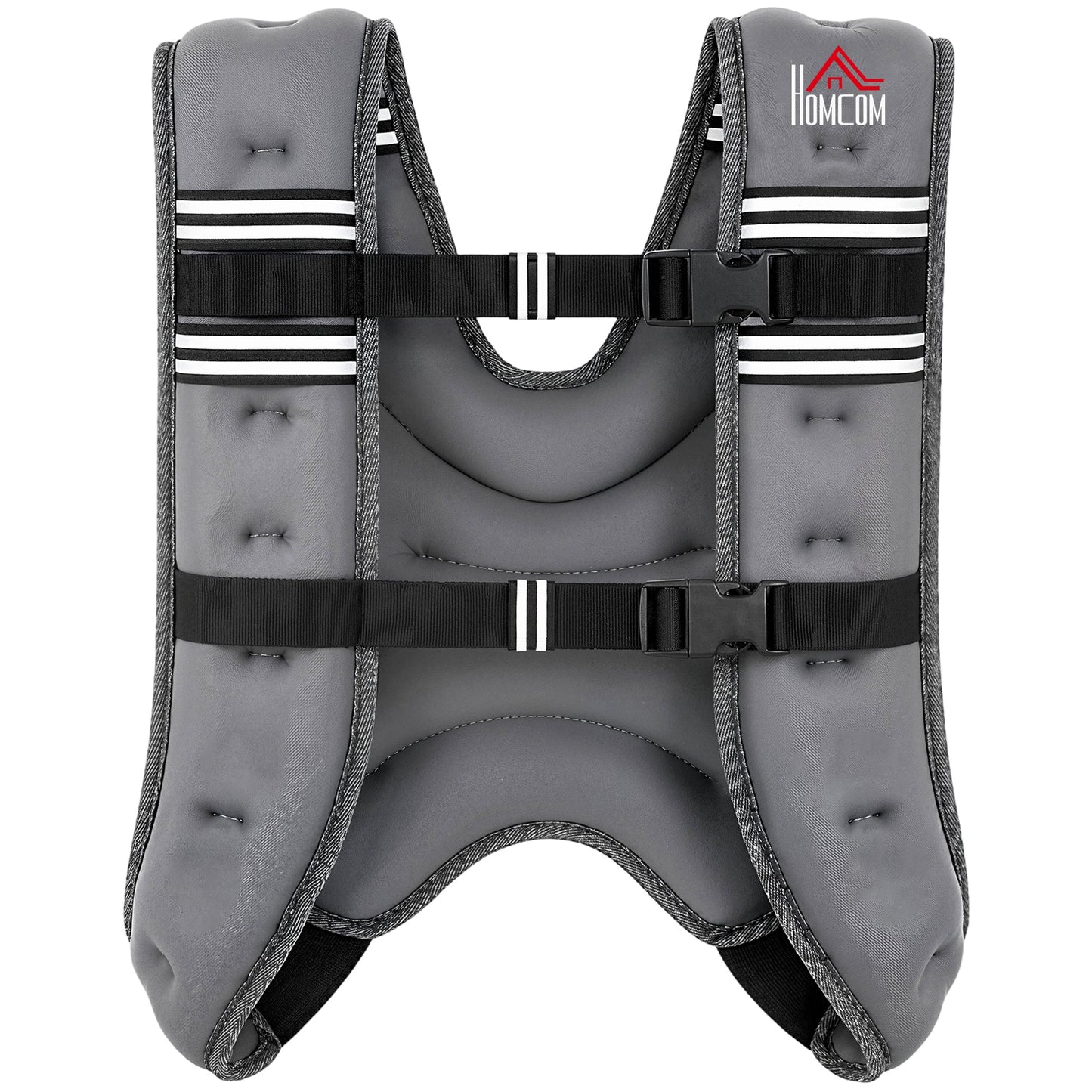HOMCOM 5KG Weighted Vest, Running Weight Vest with Adjustable Strap, Convenient Pocket and Reflective Strips for Men and Women