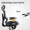 HOMCOM Multi-Adjustable Mesh Office Chair - Black