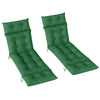 Outsunny Set of Two 190 x 56cm Sun Lounger Cushions - Green