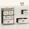 HOMCOM 4-Drawer Chest of Drawers - White