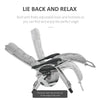 Outsunny 2pc Reclining Zero Gravity Sun Loungers ,Folding Chaise Lounge Chair with Cushions, Light Grey