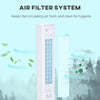 HOMCOM Portable Air Cooler, 3L Tank Evaporative Ice Cooling Tower Fan with 3 Modes, 3 Speeds, Remote, Timer, 60Â° Oscillating, Portable Swamp Cooler for Home Bedroom, White