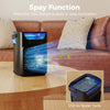 HOMCOM Air Cooler with Adjustable Head, Portable Air Conditioner with 3 Wind Speed, 2 Cool Mist, RGB Light, Black