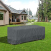 Outsunny Rectangular Patio Garden Furniture Cover Waterproof for 3 Seater Sofa Bistro Set, UV Resistant Protection 600D Oxford Fabric Rattan Lounge Clean Cover, 190 x 72 x 76cm, Grey