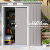 Outsunny 7 x 4 Garden Shed, Galvanised Steel, Metal Lean-to Tool Shed with Foundation Kit, Grey
