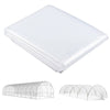 Outsunny 6 X 10m Heavy Duty (150um/6mil) Polypropylene Greenhouse Cover Replacement, UV Resistant Waterproof Plastic Polytunnel Cover, Clear