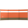 Outsunny Camping Windbreaker with Clear Windows and Steel Poles, for Beach Caravan Campervan, 440 x 140cm, Orange