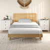 Nightstand with 3 Drawer for Bedroom Compact Storage Chest-White