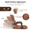 Floor Sofa Chair with 14-Position Adjustable Backrest-Brown